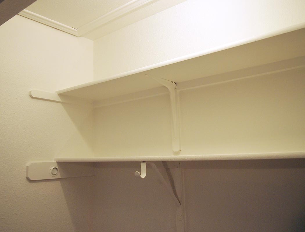 Boring Builder Closet with Paint