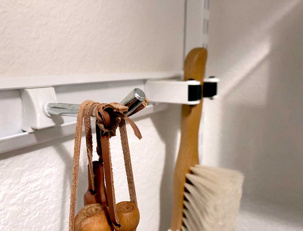 Elfa Utilty Accessory Hook and Tool Holder Closeup