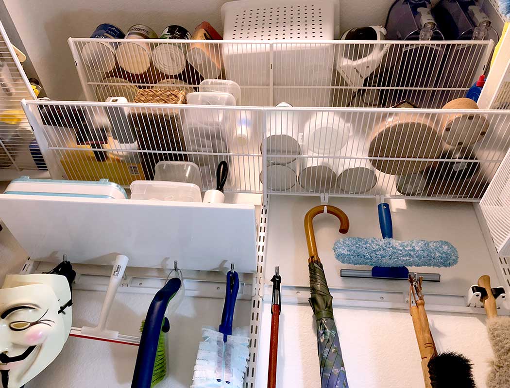 Right Wall of Laundry Room from Below